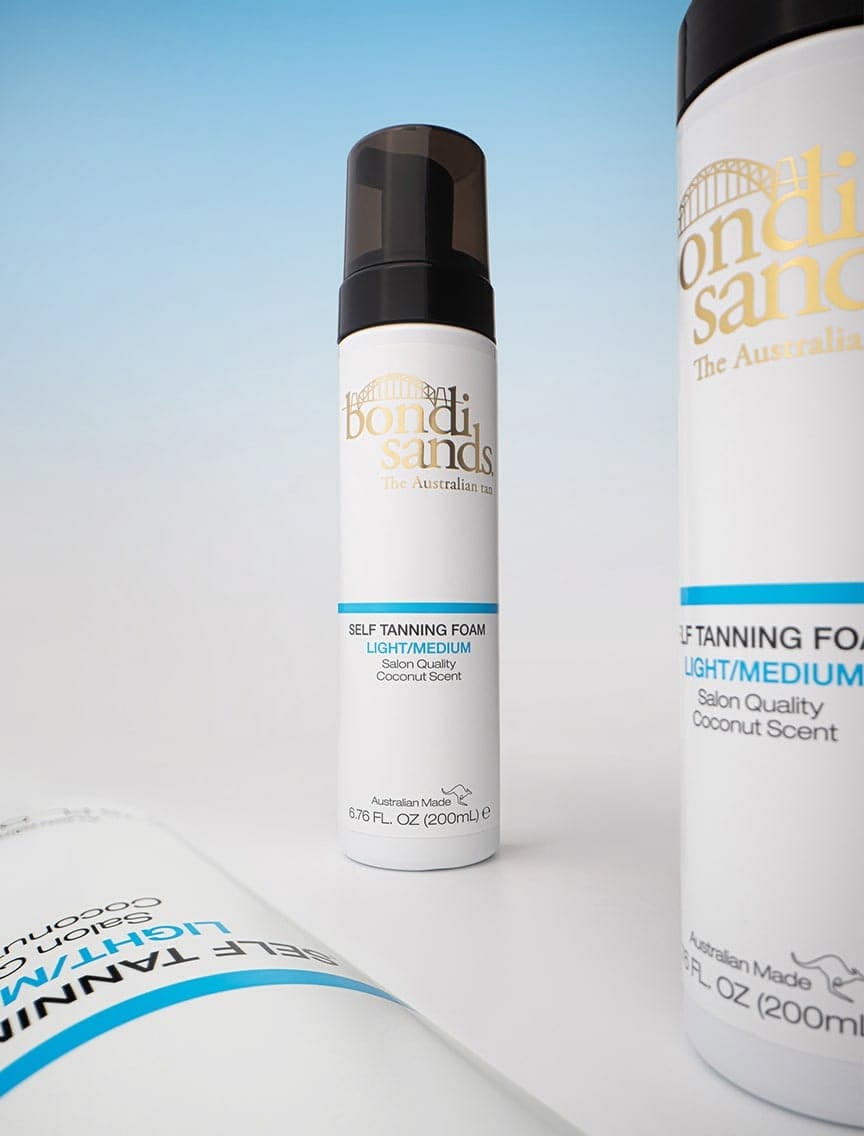Bondi Sands Self Tanning Foam Light/Medium — hero bottle study