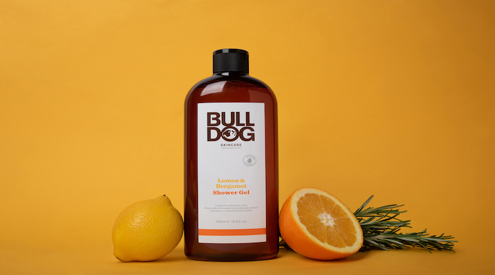 Bulldog Lemon & Bergamot Shower Gel with lemon, orange and rosemary