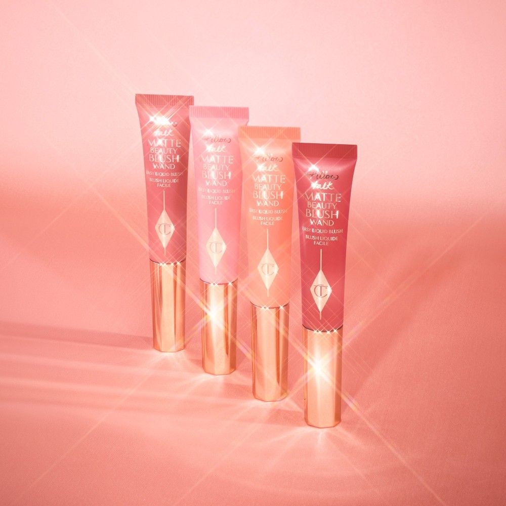 Charlotte Tilbury Pillow Talk Matte Beauty Blush Wand lineup