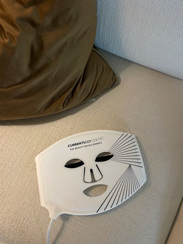 CurrentBody Skin LED Mask side profile — flexible silicone shaped to the face