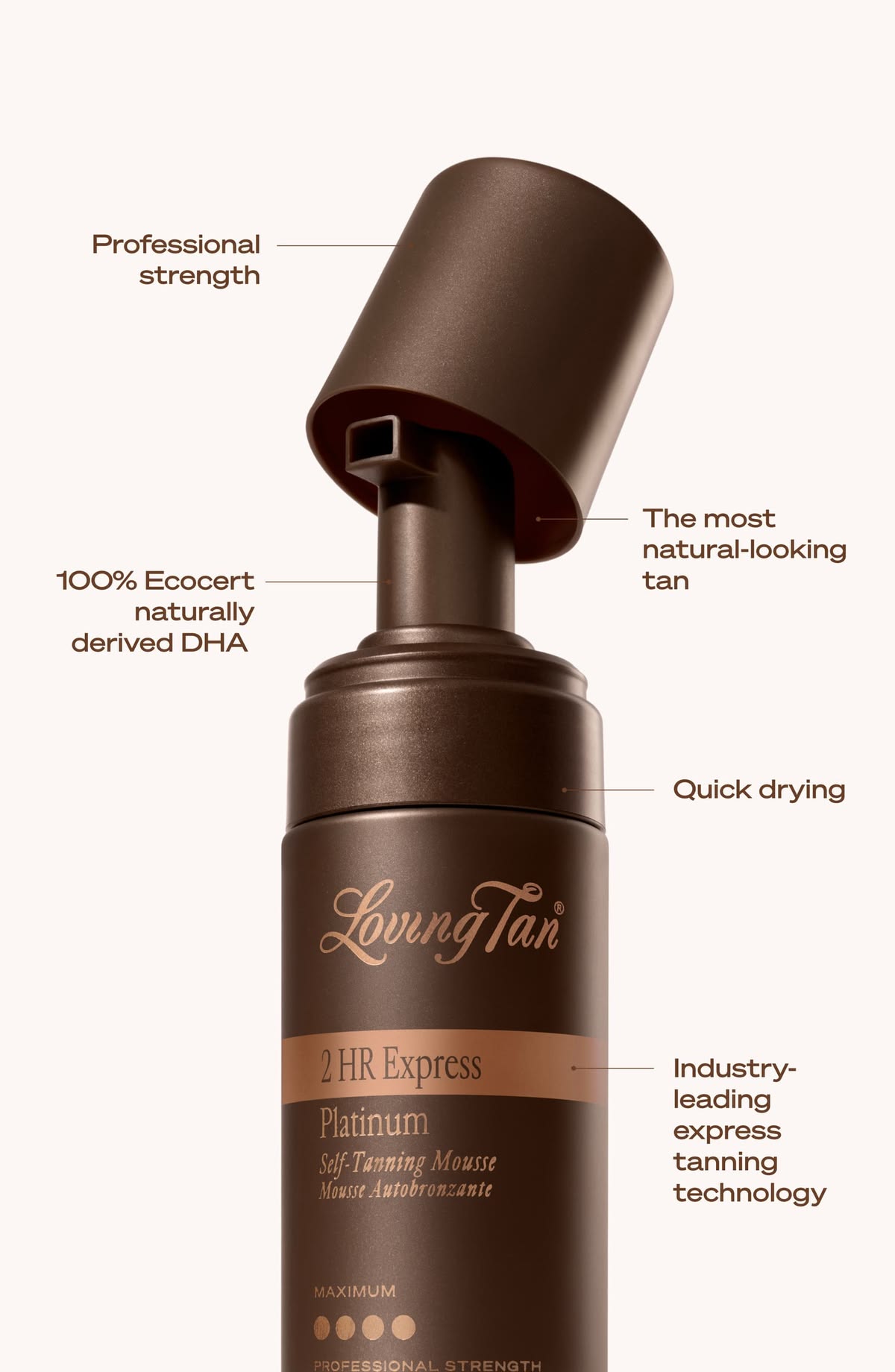 Loving Tan applicator and bottle — the considered ritual tan as routine