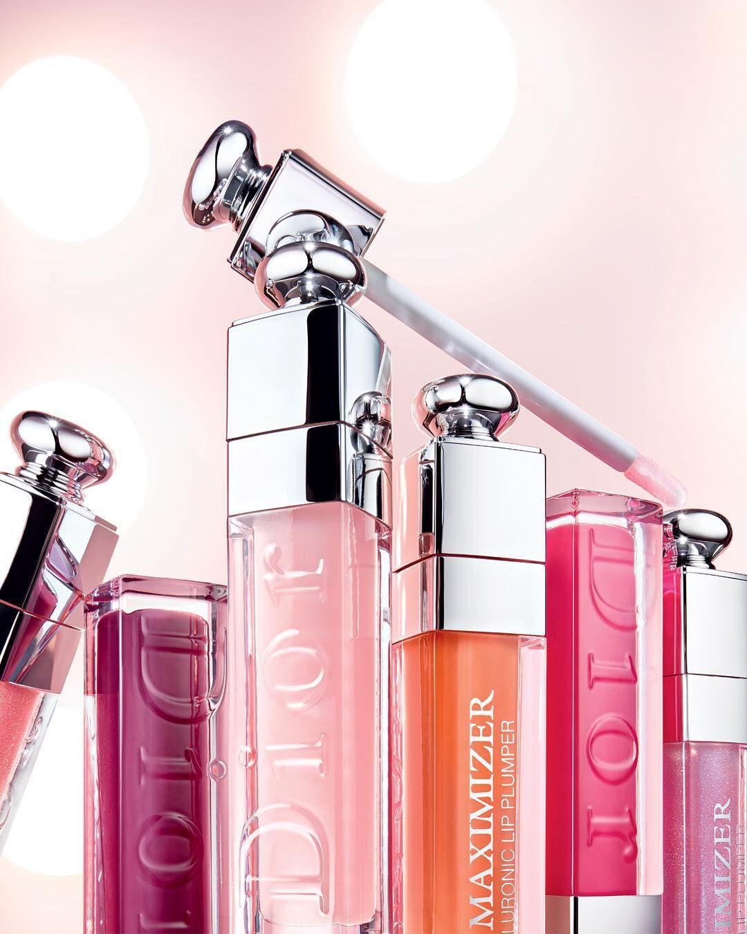 Dior Addict Lip Maximizer collection in bokeh light