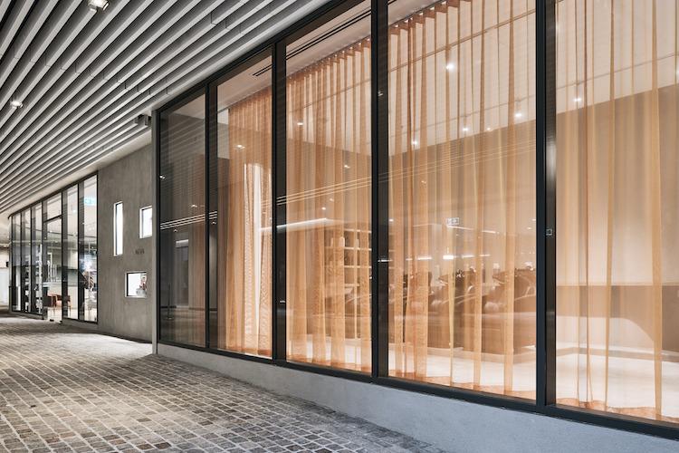 Koda Cutters — frontage with linen curtains