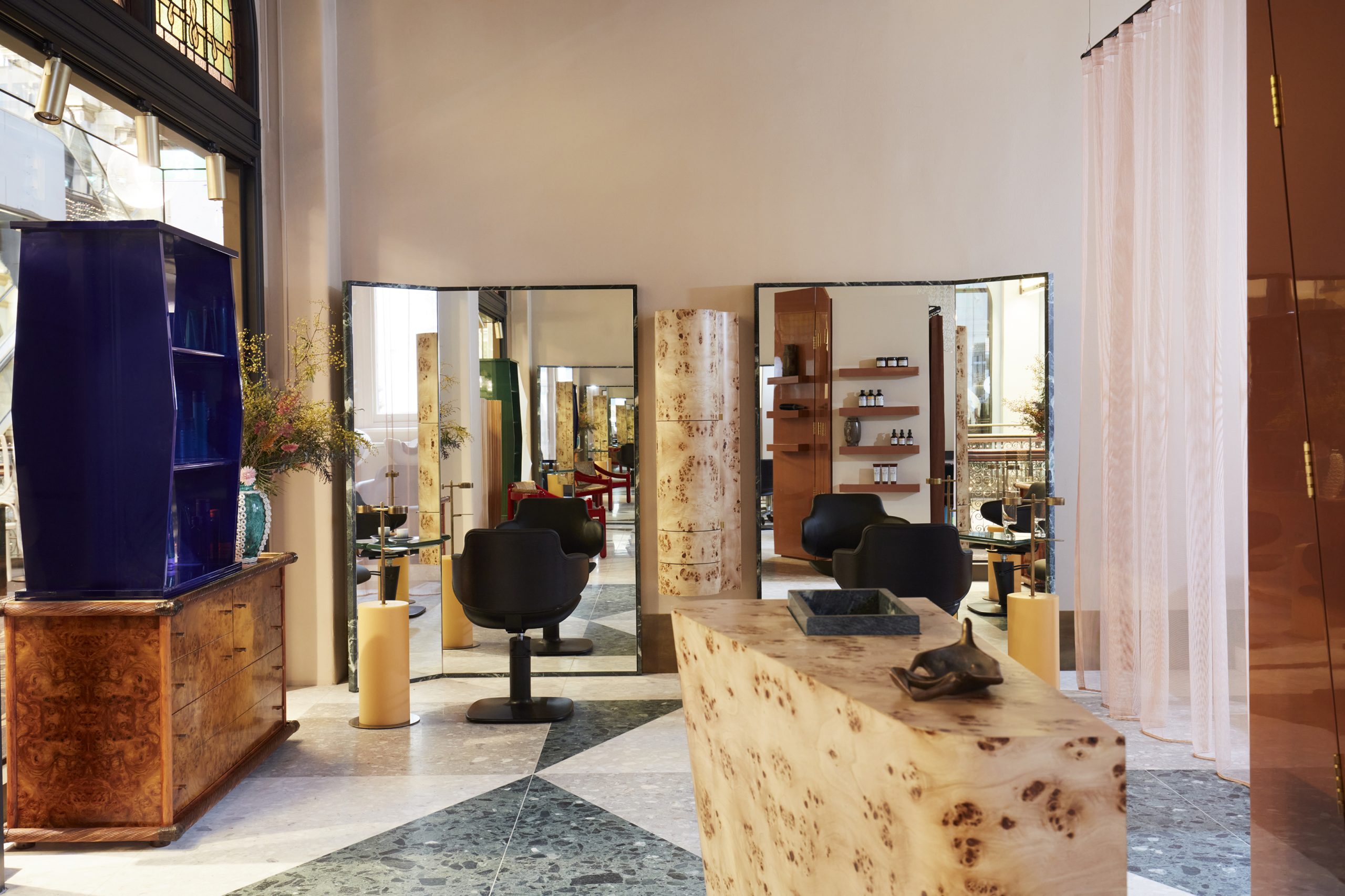 Koda Cutters — burlwood interior and chairs