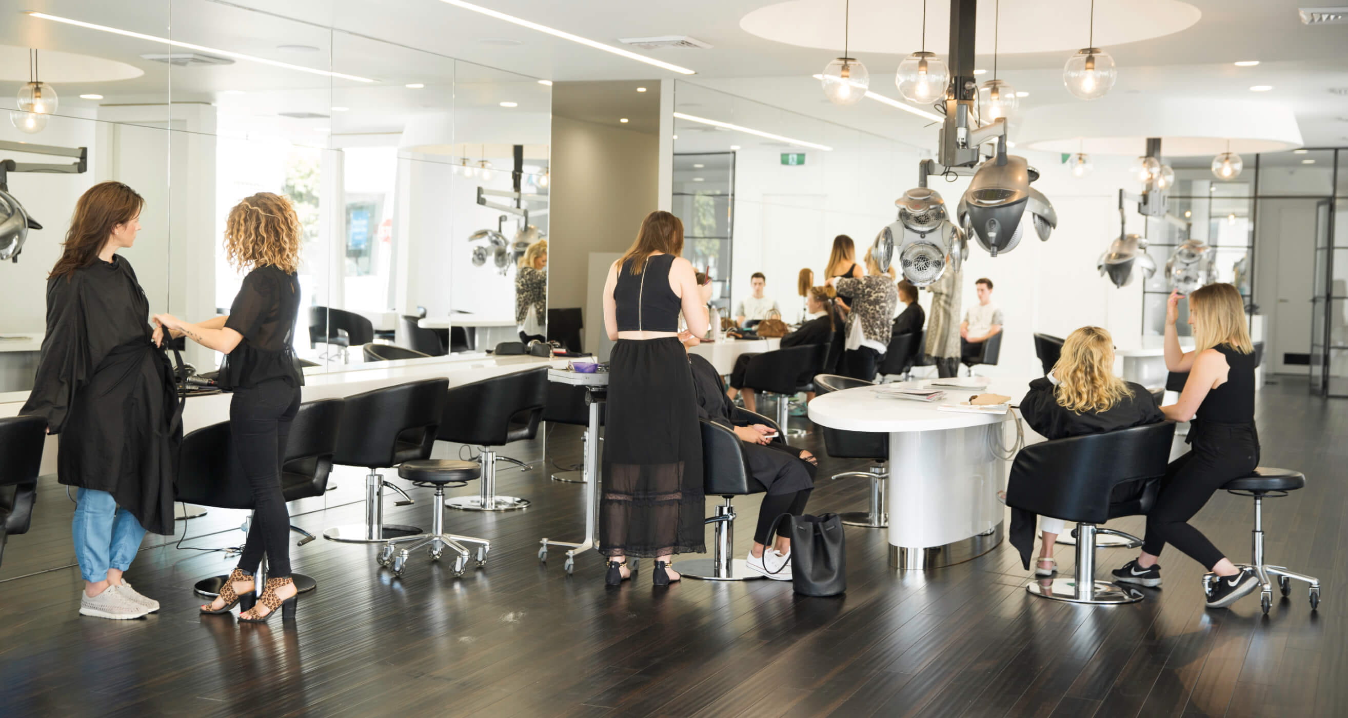Rokk Ebony salon floor in service