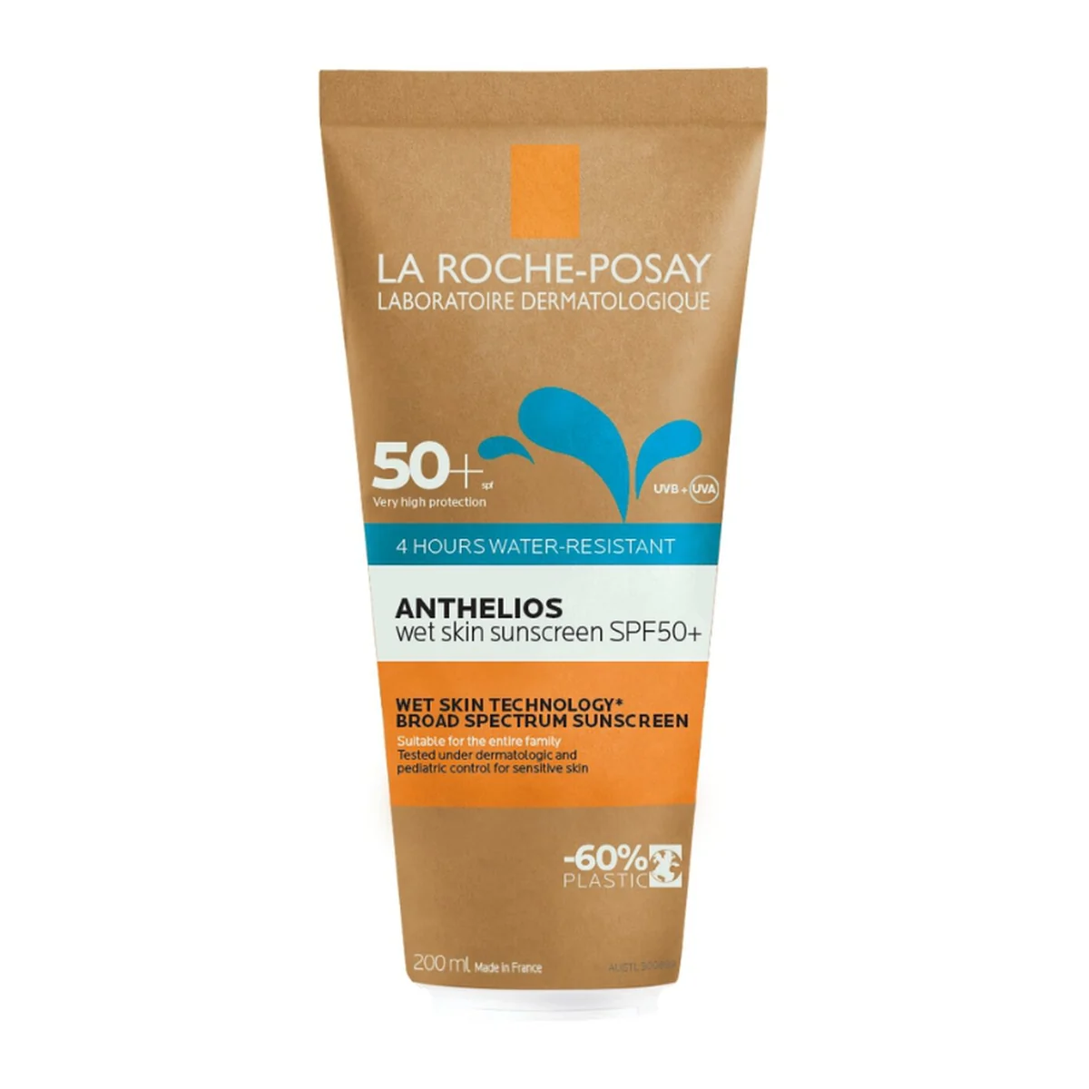 La Roche-Posay Anthelios Wet Skin Sunscreen SPF50+ tube